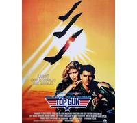 KUSTOM ART Affiche murale décorative série Locandine Film Celebri Top Gun là-bas avec le meilleur du meilleur du meilleur impression sur carton 40 x 30 cm sans cadre