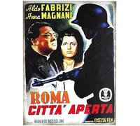 KUSTOM ART Affiche murale série Locandine Film Célèbre (Rome Ville Ouverte) sans cadre. Impression artistique sur papier couché 40 x 30 cm