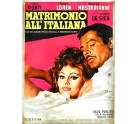 KUSTOM ART Affiche Style Vintage Série Acteurs Actrices Italiens Célèbres Sofia Loren Sans Cadre Impression Sur Papier Patiné 40x30 cm