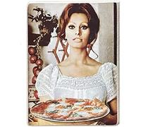 KUSTOM ART Aimant (aimant) Série Acteurs Actrices Italiens Célèbres Sofia de collection Impression sur bois 10 x 6 cm