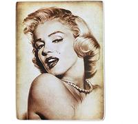 KUSTOM ART Aimant (aimant) Série Acteurs Célèbres Hollywood Marilyn Monroe Style Vintage de collection Impression sur bois 10 x 6 cm