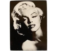 KUSTOM ART Aimant (aimant) Série Acteurs Célèbres Hollywood Marilyn Monroe Style Vintage de collection Impression sur bois 10 x 6 cm