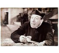 KUSTOM ART Aimant (aimant) Style Vintage Série Acteurs Célèbres Don Camillo Fernandel Boisson Café10x6 cm