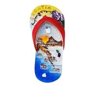KUSTOM ART Aimant de réfrigérateur Croatie en forme de tongs aimant 3D de collection 9 x 4 cm KL/6