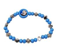 KUSTOM ART Bracelet religieux San Padre Pio avec croix couleur bleu élégant et résistant 0351 EZL