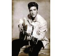 KUSTOM ART Elvis Presley série Acteurs internationaux Hollywood Star Affiche murale style vintage sans cadre Impression artistique sur papier peint 40 x 30 cm