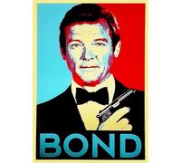 KUSTOM ART James Bond Poster mural décoratif version Pop Art Impression artistique sur papier couché 42 x 30 cm sans cadre