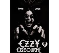 KUSTOM ART Ozzy Osbourne 1948 2025 Affiche murale décorative Motif chanteurs célèbres sur papier couché 40 x 30 cm sans cadre