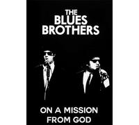KUSTOM ART Poster mural décoratif Blues Brothers On a Mission From God Impression artistique sur papier couché 42 x 30 cm sans cadre