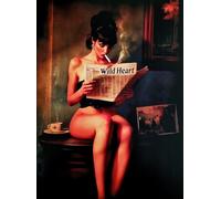 KUSTOM ART Poster mural décoratif fille avec cigarette et journal Wild Heart impression artistique sur papier couché 40 x 30 cm sans cadre