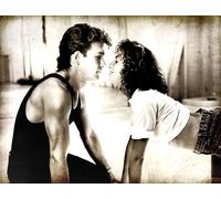 KUSTOM ART Poster mural décoratif série acteurs célèbres Hollywood Patrick Swayze et Jennifer Grey Dirty Dancing Danses Interdites Impression artistique sur papier couché 40 x 30 cm sans cadre