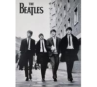 KUSTOM ART Poster mural décoratif série chanteurs célèbres Beatles Tour à Londres Impression artistique sur carton 40 x 30 cm sans cadre