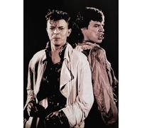 KUSTOM ART Poster mural décoratif série chanteurs célèbres David Bowie et Mick Jagger Impression artistique sur papier couché 40 x 30 cm sans cadre