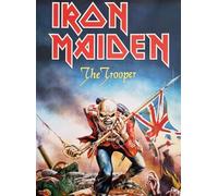KUSTOM ART Poster mural décoratif série chanteurs célèbres Iron Maiden The Trooper Impression artistique sur carton 40 x 30 cm sans cadre
