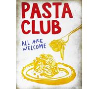 KUSTOM ART Poster mural décoratif série Citations et Aphorismes Pâtes Club Spaghetti Impression artistique sur papier couché 40 x 30 cm sans cadre
