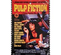 KUSTOM ART Poster mural décoratif série Locandine Film Celebri Pulp Fiction de Quentin Tarantino avec John Travolta Uma Thurman Impression sur carton 42 x 30 cm sans cadre