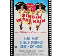 KUSTOM ART Poster mural décoratif série Locandine Film Celebri Singin In The Rain Impression sur carton 40 x 30 cm sans cadre