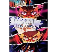 KUSTOM ART Poster mural décoratif série Manga et Anime Jujutsu Kaisen Sorcery Fight Personnages Impression artistique sur papier couché 40 x 30 cm sans cadre
