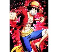 KUSTOM ART Poster mural décoratif série Manga et Anime One Piece Monkey D. Luffy Rufy Chapeau de paille imprimé artistique sur papier couché 40 x 30 cm sans cadre