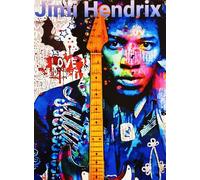 KUSTOM ART Poster mural décoratif série Pop Art Illustration Jimi Hendrix Love Impression artistique sur papier couché 40 x 30 cm sans cadre
