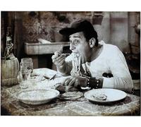 KUSTOM ART Poster mural série Acteurs italiens célèbres Alberto Sourdi Impression artistique sur papier couché 40 x 30 cm sans cadre.