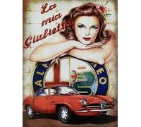 KUSTOM ART Poster mural série publicitaire vintage Alfa R. Ma Juliette impression artistique sur papier couché sans cadre 30 x 40 cm.