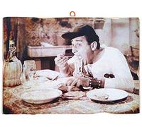 KUSTOM ART Tableau de style vintage Alberto Sourdi de collection Impression sur bois
