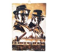 KUSTOM ART Tableau de style vintage The Blues Brothers de collection imprimé sur bois