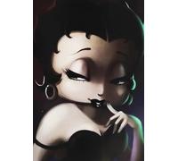 KUSTOM ART Tableau série Cartoon (Betty Boop) Impression sur bois 30 x 21 cm.