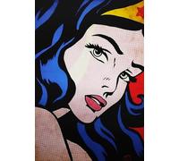 KUSTOM ART Wonder Women Affiche Décoration Murale, Poster mural décoratif imprimé artistique sur papier couché 40 x 30 cm sans cadre