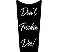 Kustom Cycle Parts Insert de console de tableau de bord en plastique Don't in' Die compatible avec Harley Davidson Electra Glides 1989-2007 et 2002-2007. Installation facile