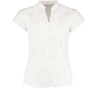 Kustom Kit - Blouse "Continental" col V pour femme Manches courtes PC6341 (44 FR) (Blanc)