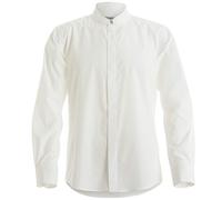 Kustom Kit - Chemise ajustée à Manches Longues et col Mandarin - Homme (S) (Blanc)