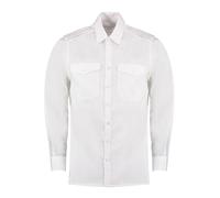 KUSTOM KIT - Chemise pilote - Homme (38 cm) (Blanc)