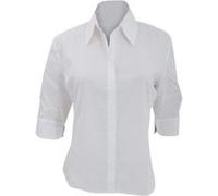 Kustom Kit - Chemisier à manches 3/4 - Femme (FR 46) (Blanc) - UTBC628 Blanc, Blanc