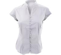 Kustom Kit Continental Blouse à col montant BC631 (DE 36) (Blanc)