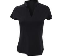 Kustom Kit Corporate Chemise à manches courtes pour femme avec col en V BC638 (DE 42-44) (Noir)