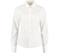 Kustom Kit Corporate Oxford Bluse, Langarm BC622 (10UK/36DE) (Weiß)