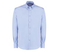 Kustom Kit coupe slim non fer oxford twill chemise à manches longues kk139 - cou