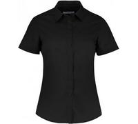 Kustom Kit Femme Chemisier Poplin cintré à manches courtes PC3073 (20UK/46DE) (Noir)