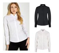 Kustom Kit femme mandarin col chemise manches longues kk261 taille taille chemis