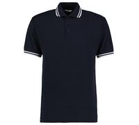 Kustom Kit hommes contraste col pointu polo kk409-short sleeve casual t-shirt