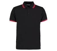 Kustom Kit hommes contraste col pointu polo kk409-short sleeve casual t-shirt