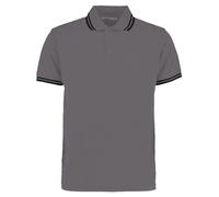 Kustom Kit hommes contraste col pointu polo kk409-short sleeve casual t-shirt