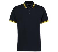 Kustom Kit hommes contraste col pointu polo kk409-short sleeve casual t-shirt