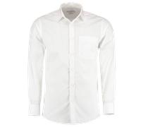 Kustom Kit Hommes Manches Longues Facile Fer sur Mesure Chemise Popeline