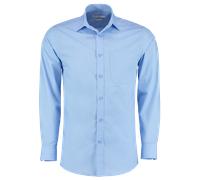 Kustom Kit Hommes Manches Longues Facile Fer sur Mesure Chemise Popeline