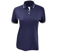 Kustom Kit KK706 Womens Short Sleeve Ladies St. Mellion Polo Shirt - Navy/White - Size 10