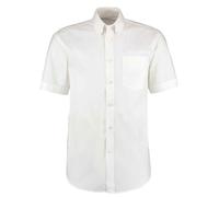 Kustom Kit Premium Manche Courte Facile Fer Coton Mélange Chemise Oxford