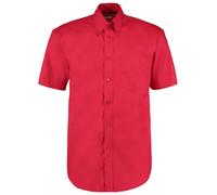 Kustom Kit Premium Manche Courte Facile Fer Coton Mélange Chemise Oxford